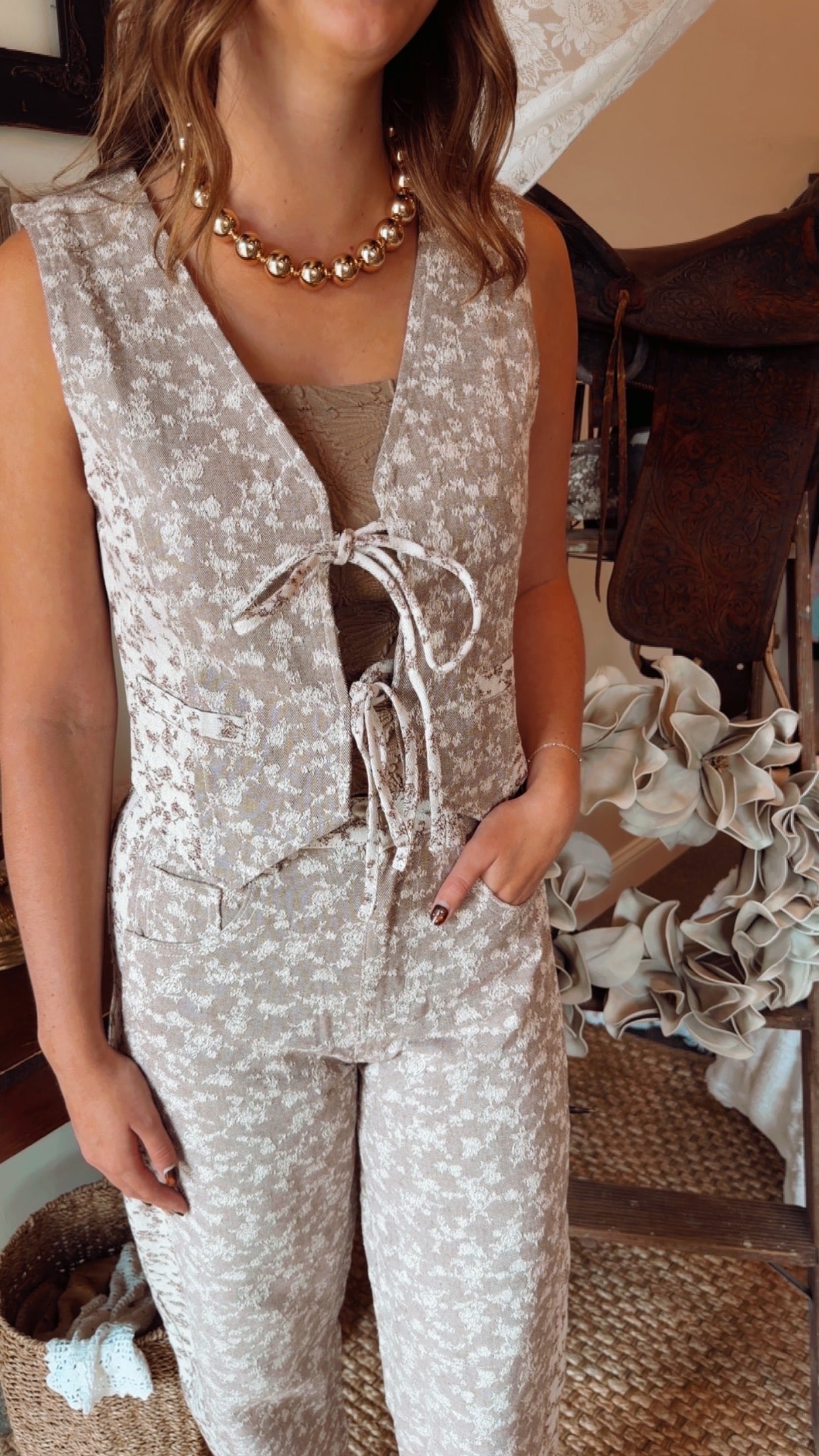 The Wren Tie Vest
