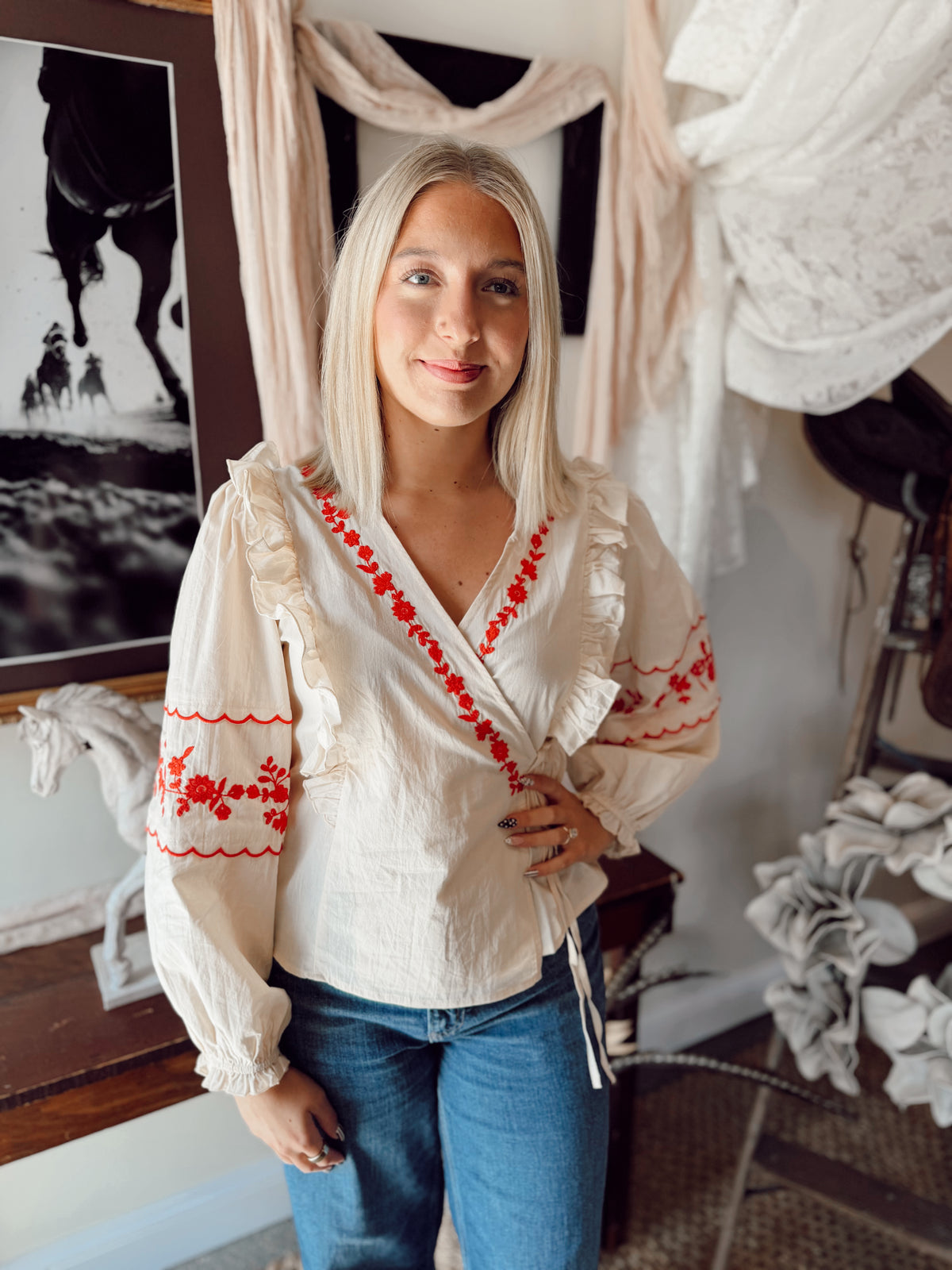 The Sonnet Blouse - Cream