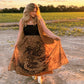 Leopard print pleated skirt