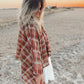 Hawthorne Plaid Tie Blouse
