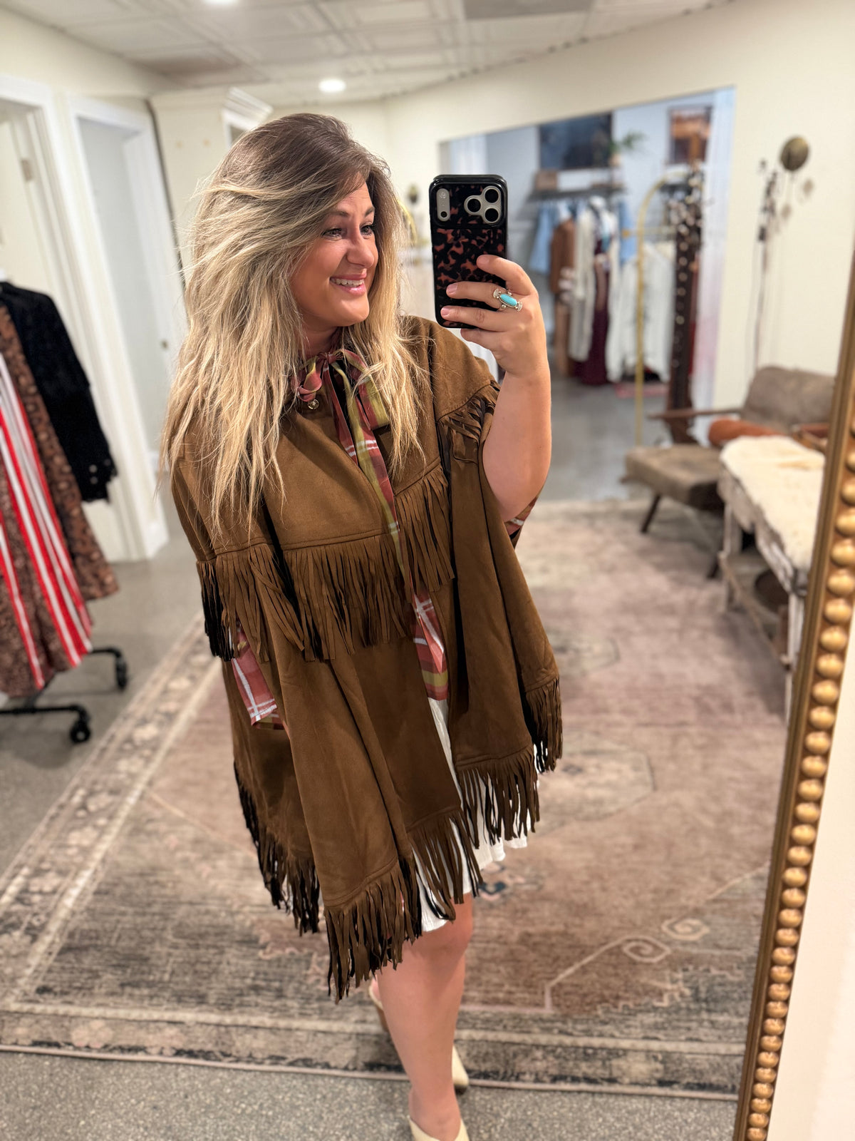 The Foxwood Fringe Cape