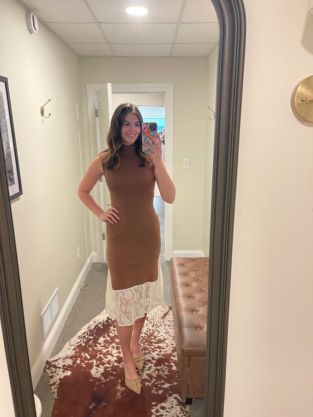 The Eloise Lace Sweater Dress