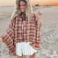 Hawthorne Plaid Tie Blouse
