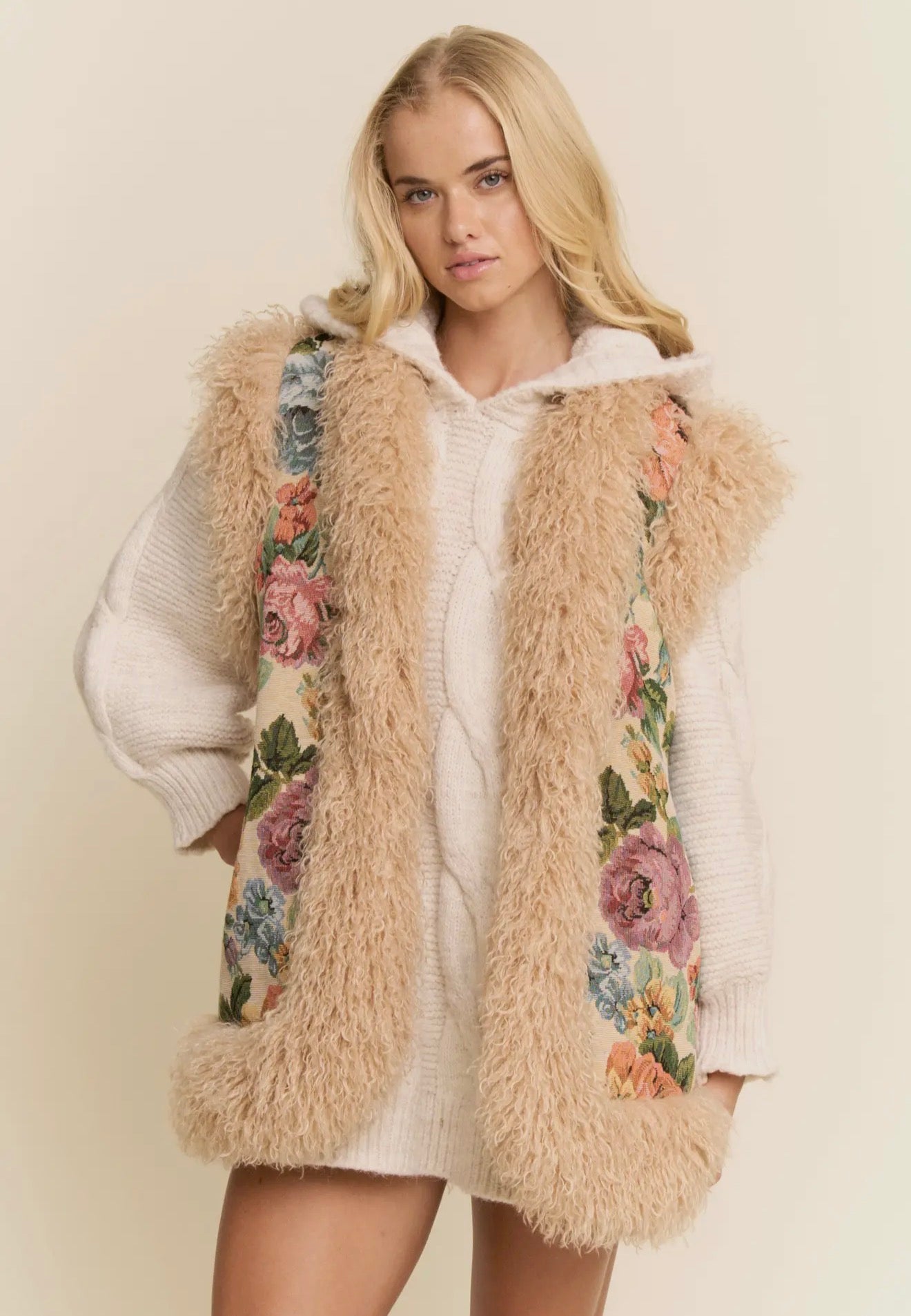 Elk Creek Jacquard Fur Vest