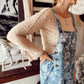 The Bluebell Garden Bibs - Denim & Lilac