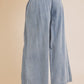 Denim Volume Wide Legs Pants