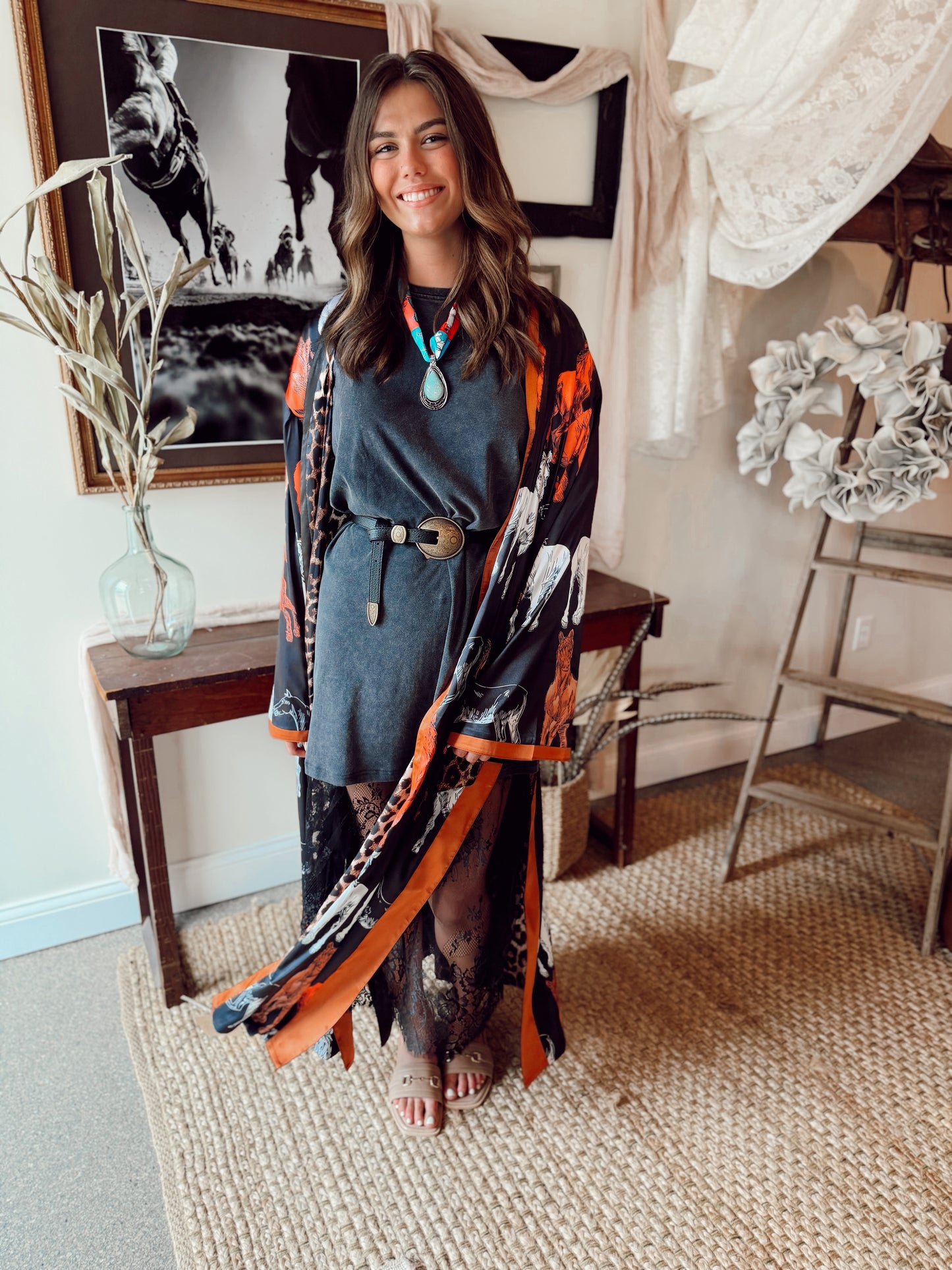 The High Plains Heiress Silk Kimono