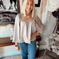 Laurels Satin & Lace Top