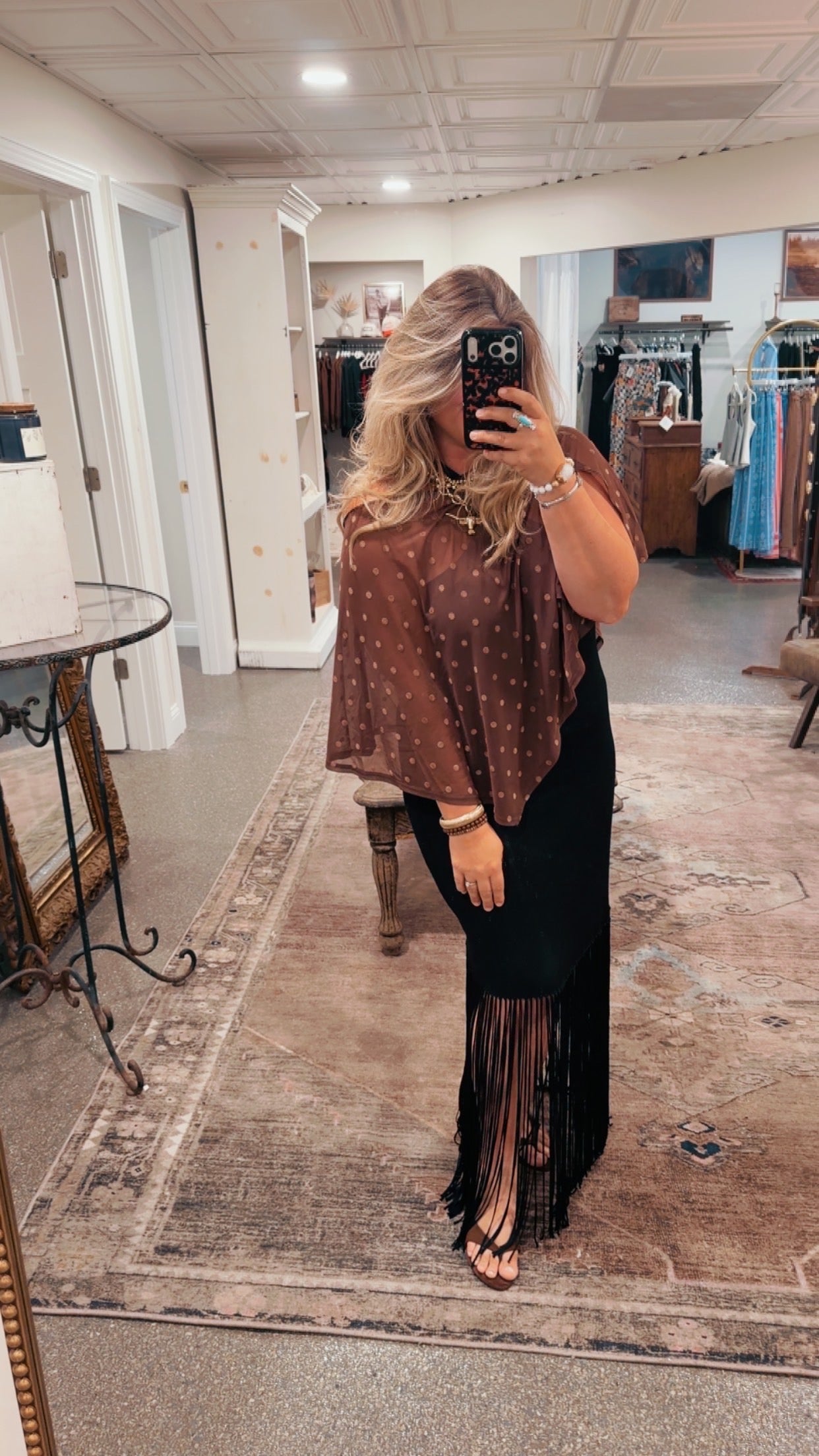 The Cordelia Dot Cape