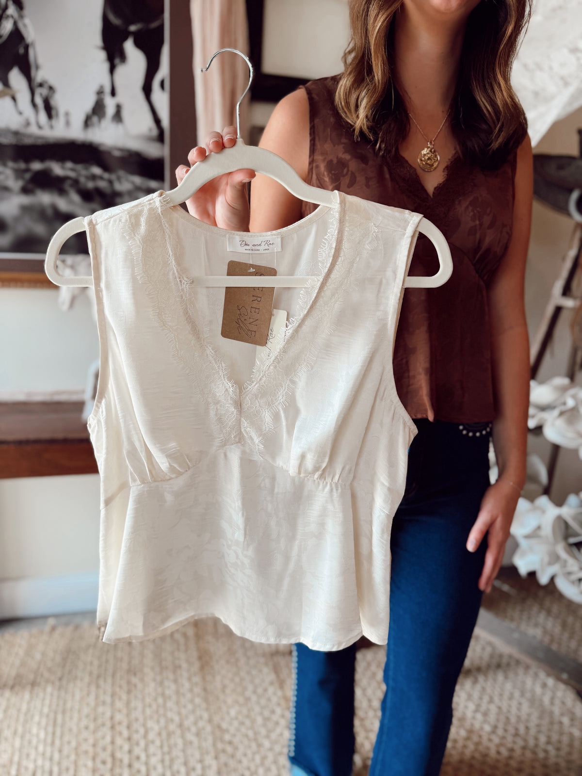 The Estelle Tank - Ivory