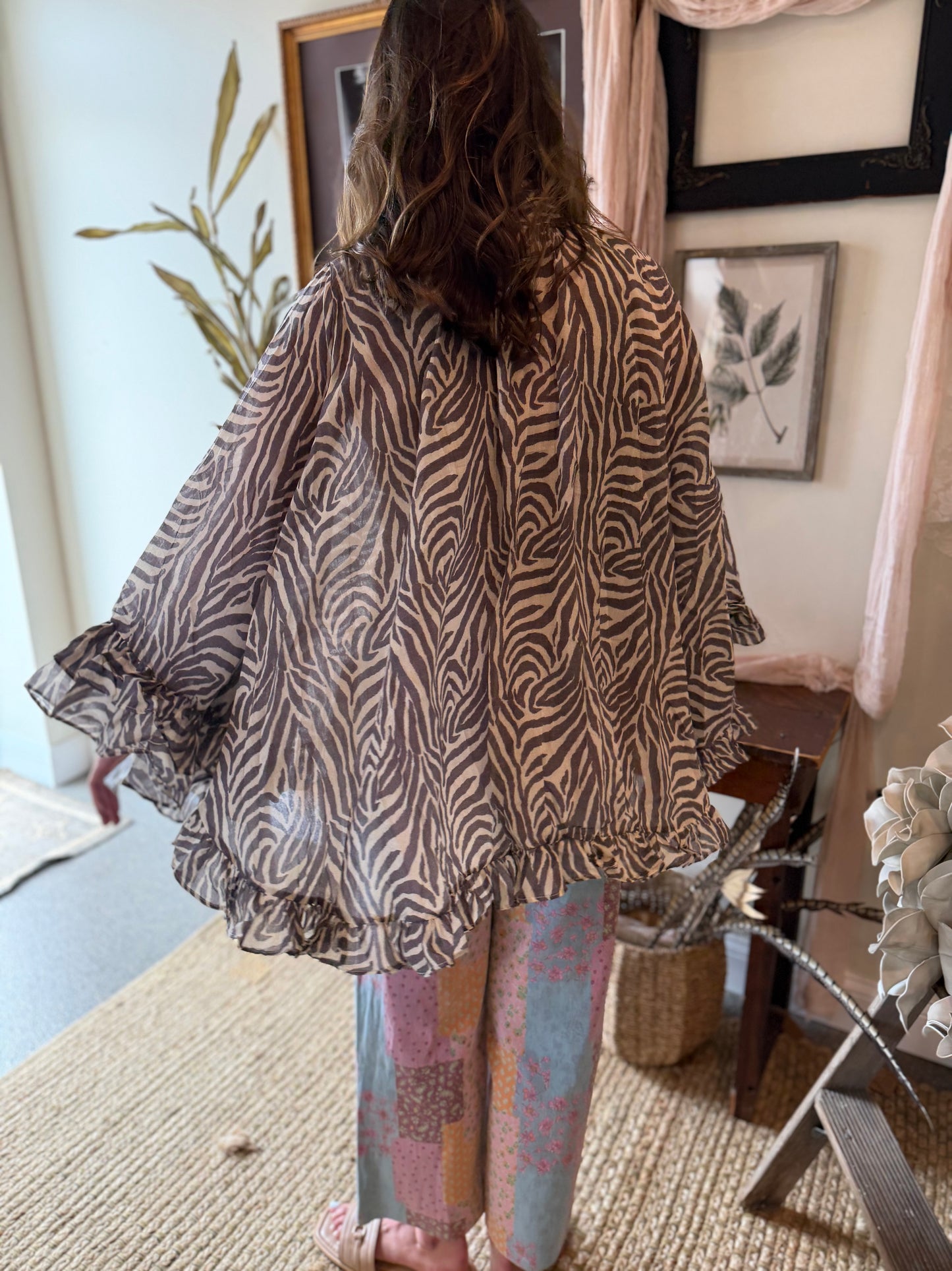 The Marlowe Zebra Blouse