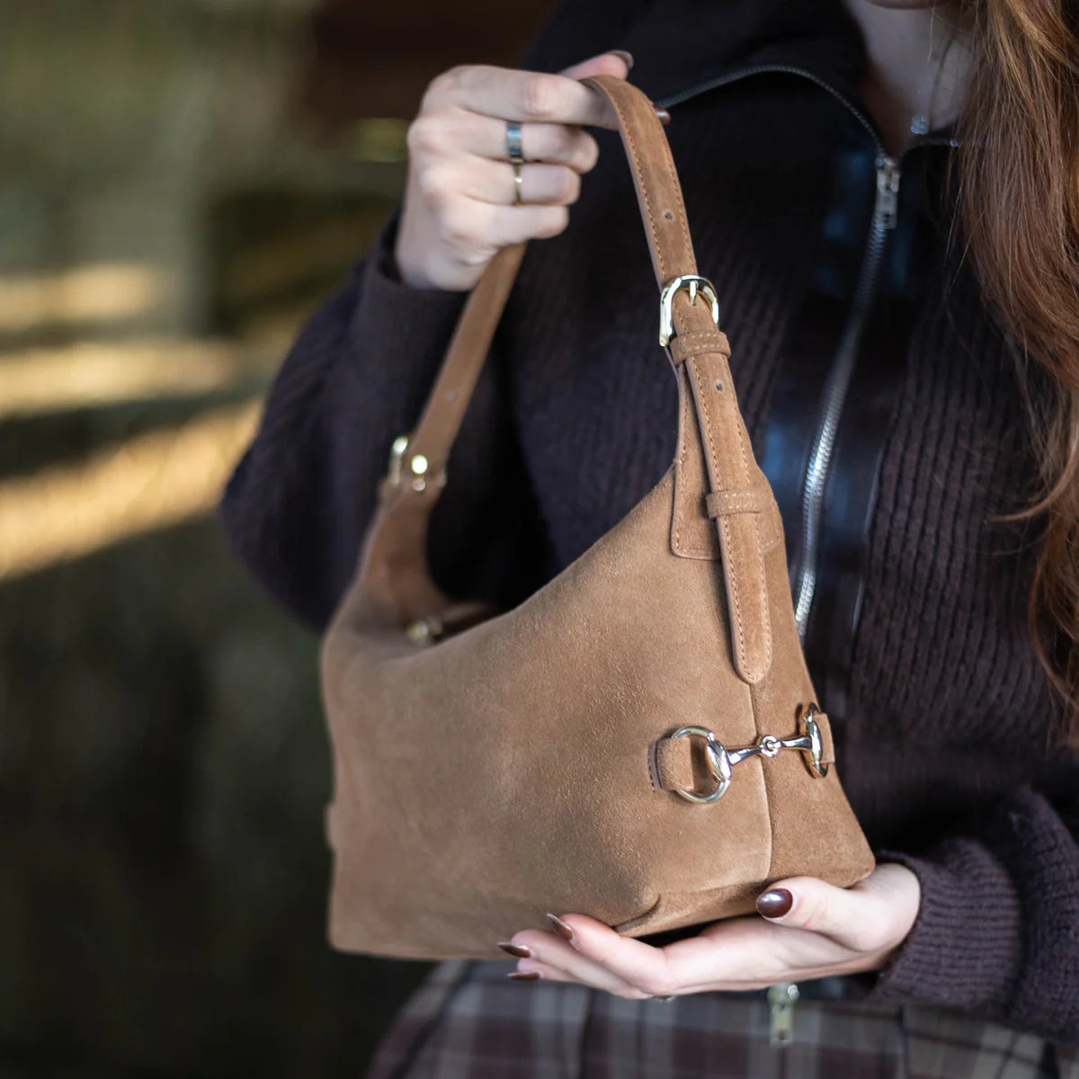 Bethany Bit Bag Suede- Limited Edition Milk Chocolate