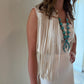 Emmelines Ivory Fringe Vest