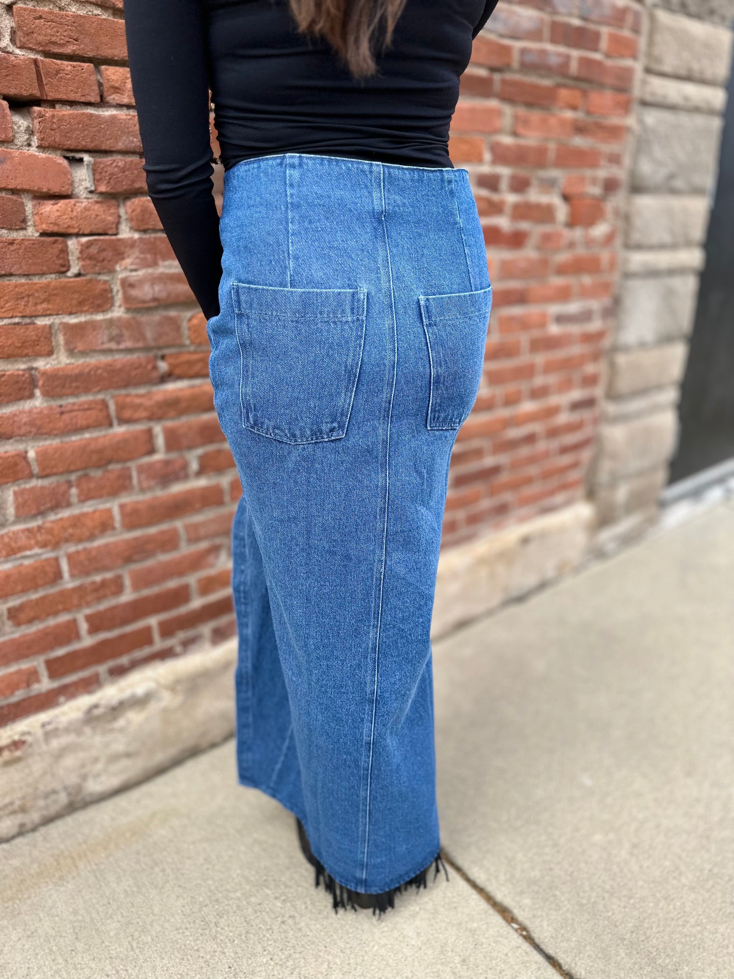 Magnolias Denim Skirt