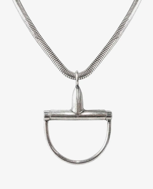 1886 Snaffle Bit Necklace — Silver (18”)