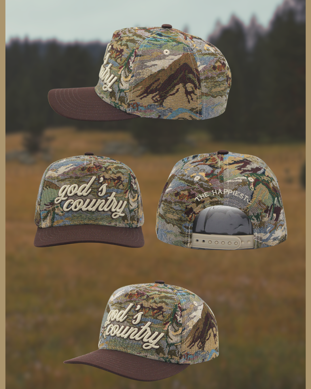 God’s Country Tapestry Cap