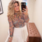 Priscilla’s Paisley Mesh Top