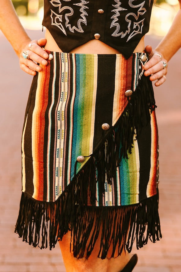 Winona’s Woven Serape Skirt