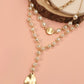 Pearl Coin Multi Layer Y Necklace