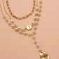 Pearl Coin Multi Layer Y Necklace