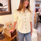 Magnolia Ivory Leather Top