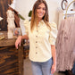 Magnolia Ivory Leather Top