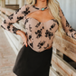 Moonlit Velvet Corset - Taupe