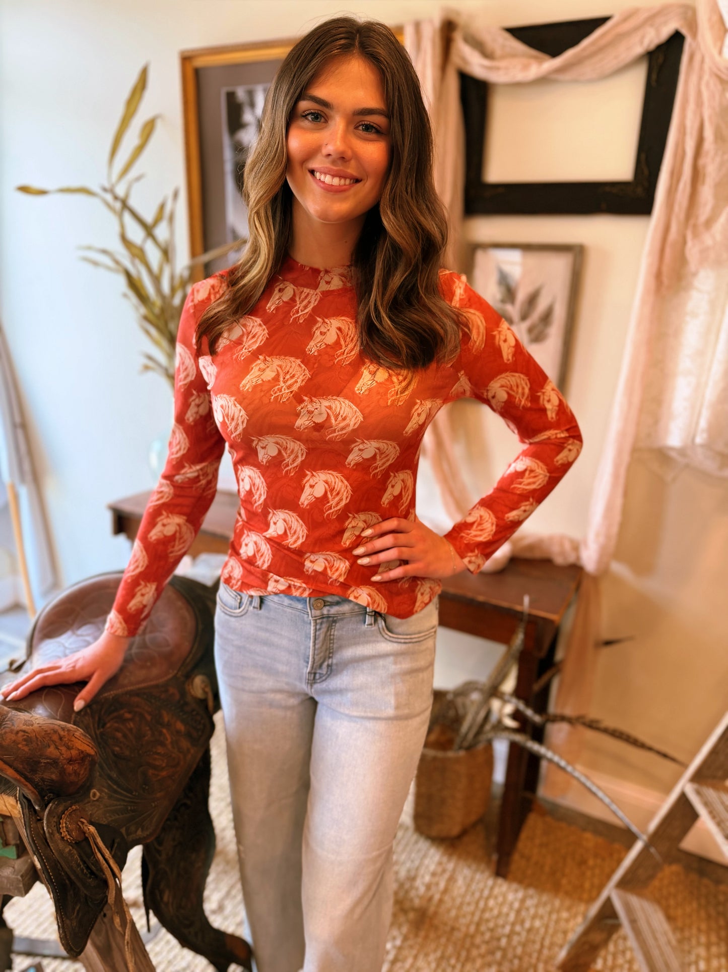 The Wild Horse Mesh Top
