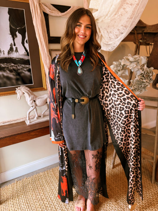 The High Plains Heiress Silk Kimono