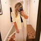 Magnolia Ivory Leather Top