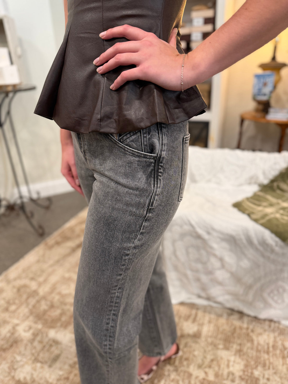 Blaine High Waist Straight Leg Jeans | Habitual Denim