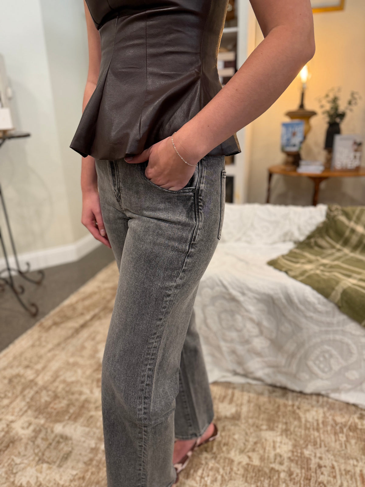 Blaine High Waist Straight Leg Jeans | Habitual Denim