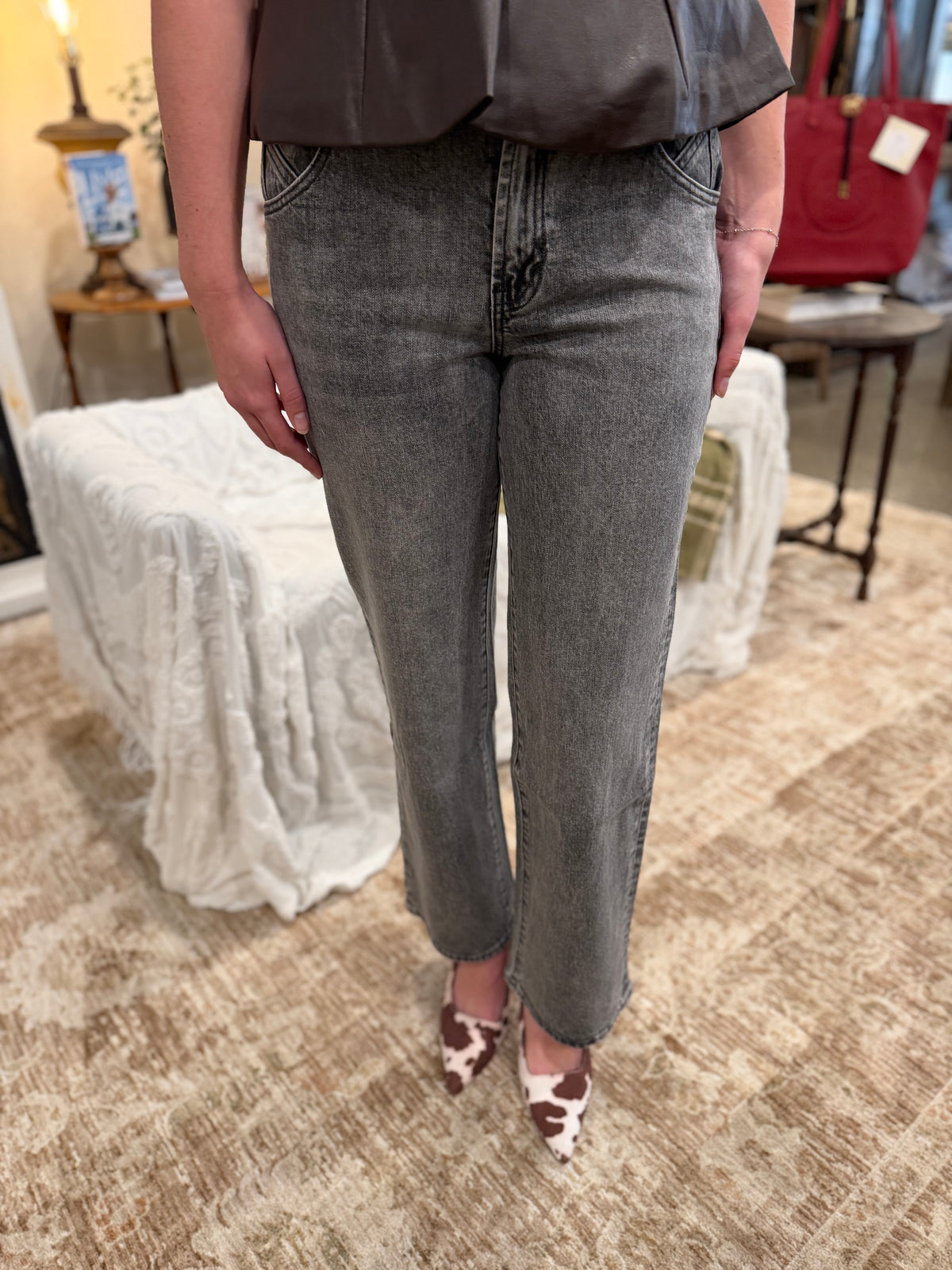 Blaine High Waist Straight Leg Jeans | Habitual Denim