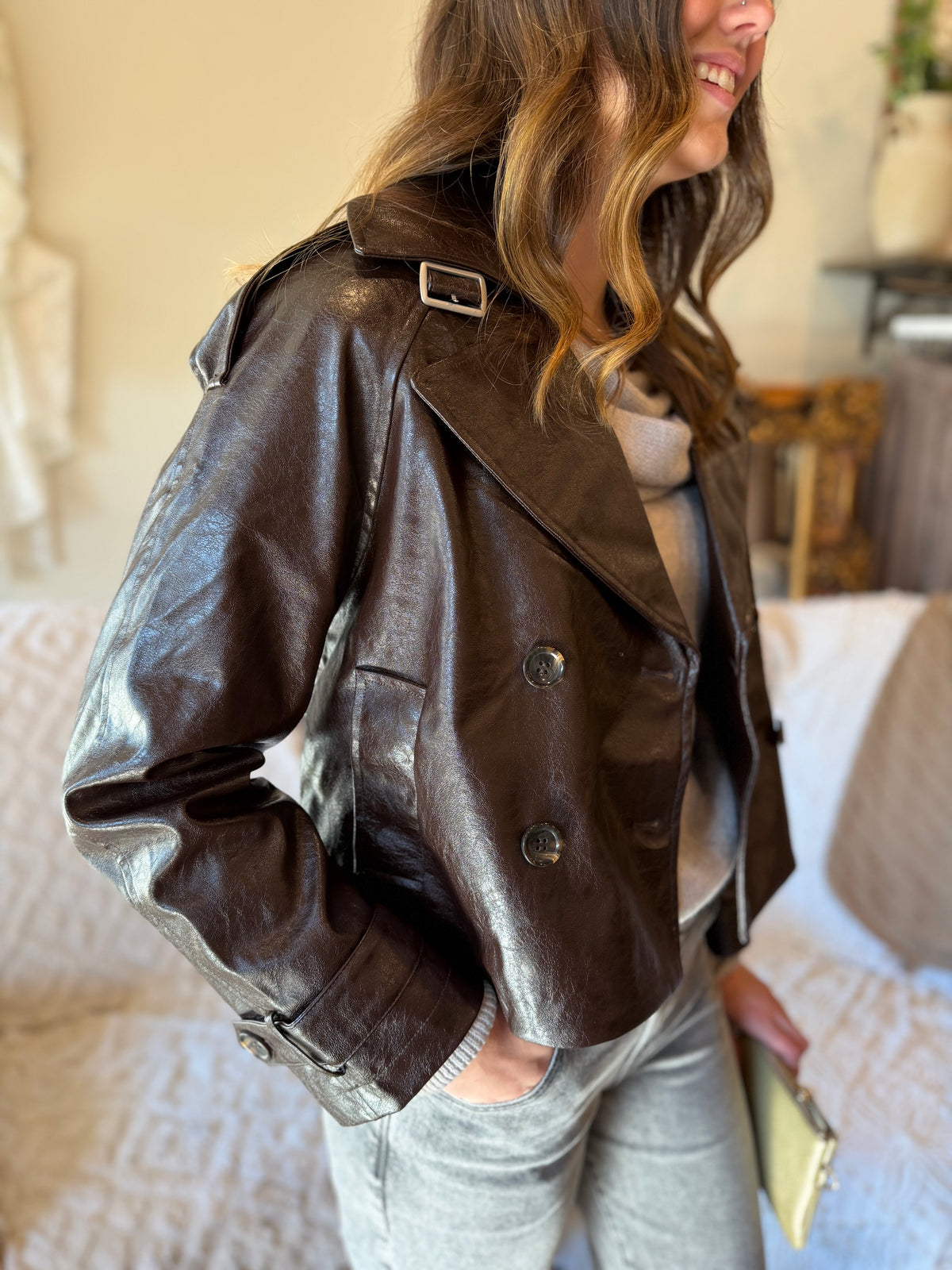 The Harrington Leather-Look Jacket