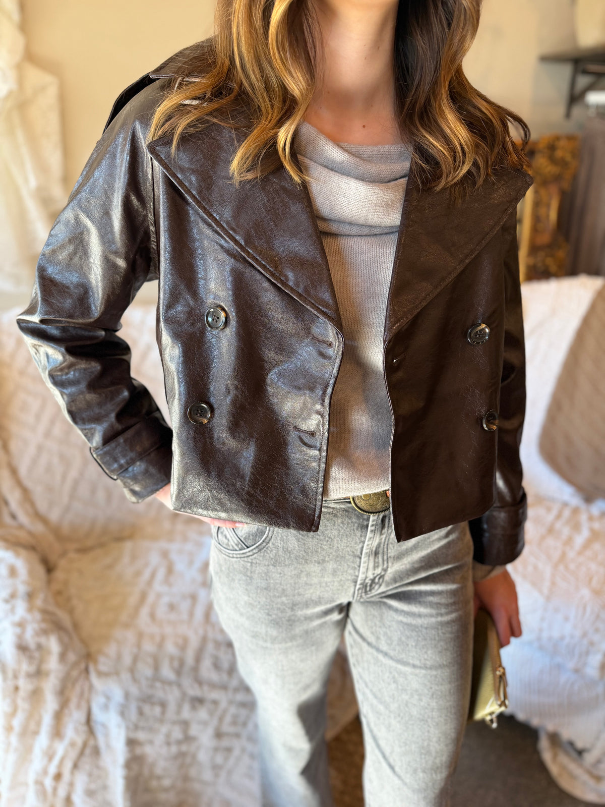 The Harrington Leather-Look Jacket