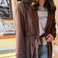 The Montclair Suede Trench Coat