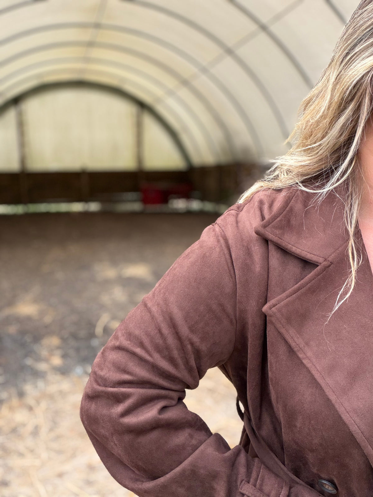 The Montclair Suede Trench Coat