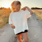 Sun Soaked Oversized White Tee