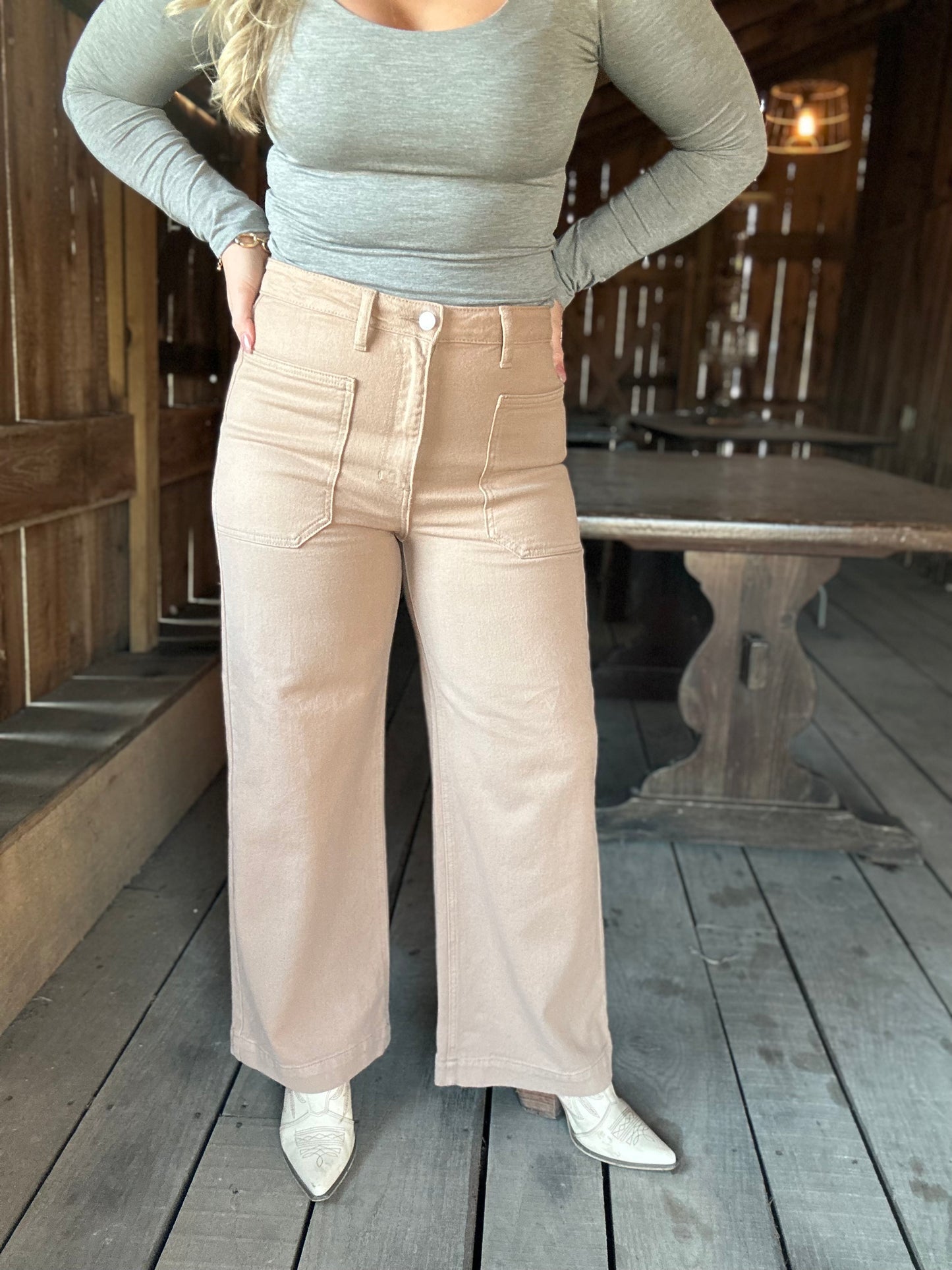 Polly’s  Patch Pocket Jeans