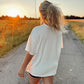 Sun Soaked Oversized White Tee