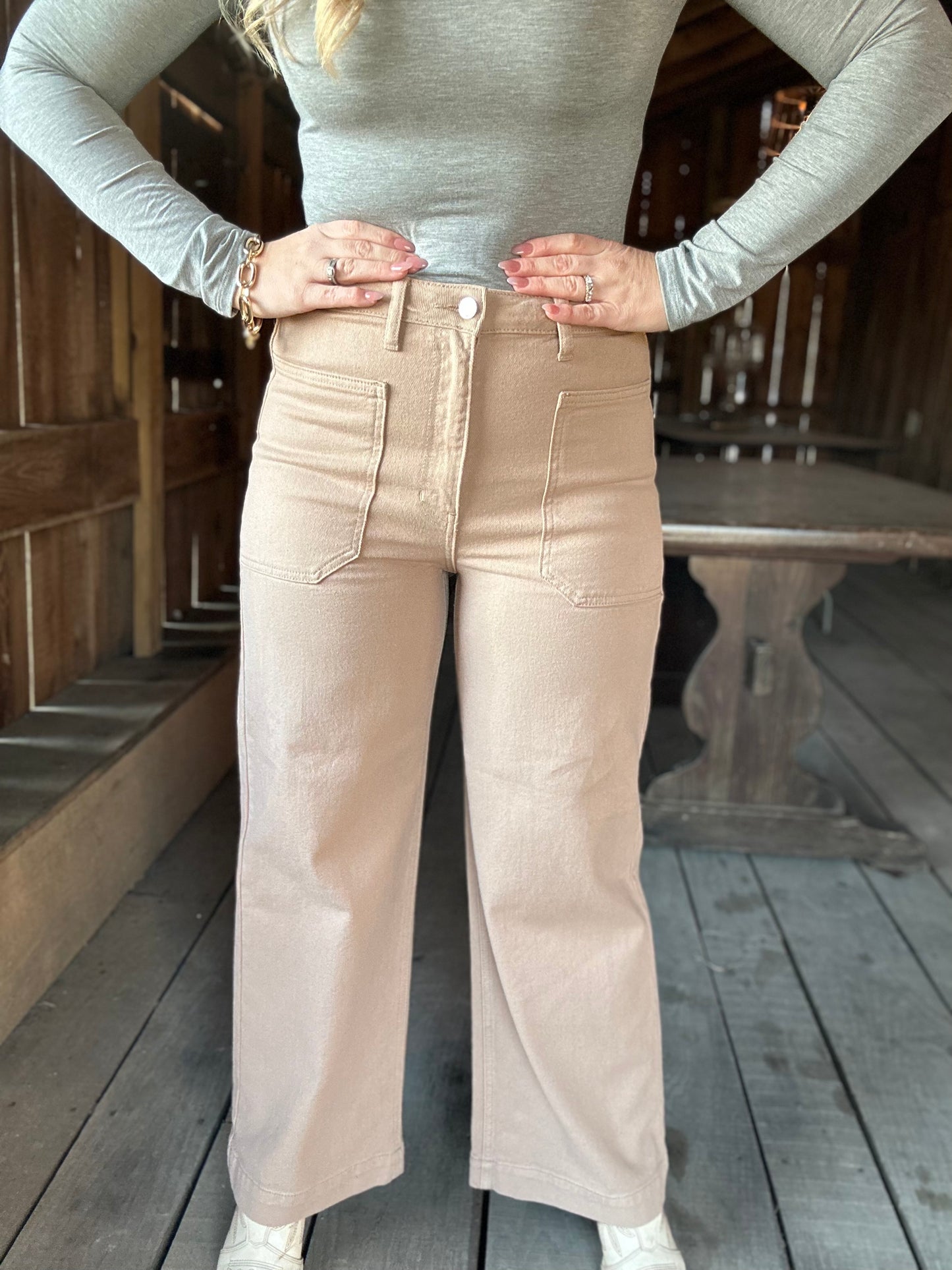 Polly’s  Patch Pocket Jeans