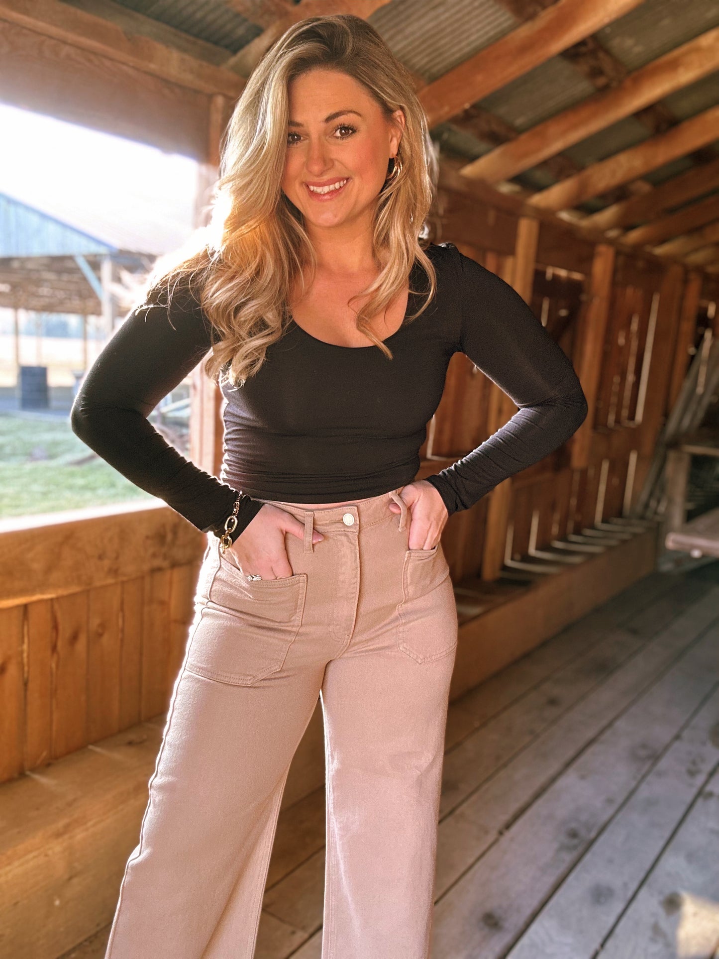 Polly’s  Patch Pocket Jeans