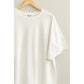 Sun Soaked Oversized White Tee